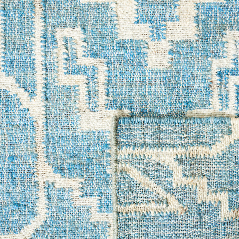 Natural Fiber Flat Weave Jute Southwestern Rug, Rectangle 4' x 6'