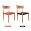 Chaise en cuir véritable Wogina-1589331237