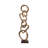 Decorative Object Linked Ring Sculpture for Home Decor - Abstract Metal Figurine Statement Accent Ideal Decoration for Living Room and Console Styling-21484502-27873585