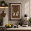 White Headphones on Brown Graphic - Wrapped Canvas-1293446922-1293446933