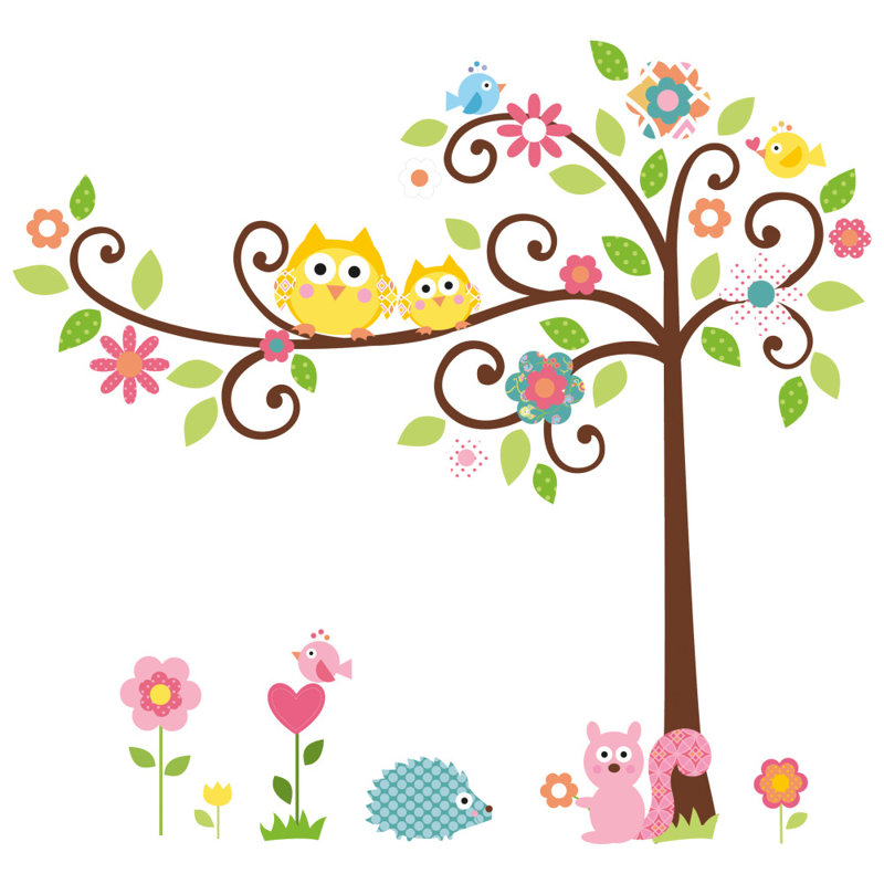 Bordure de papier peint L 58 pi x l 64 po Meadow Scroll Tree