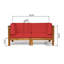 Ensemble de causeuse 2 pièces Oana, rouge-94409811-94409810