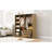 Doorless Wooden Storage Wardrobe For Dedroom With Shelves And 3 Drawers-1636198096