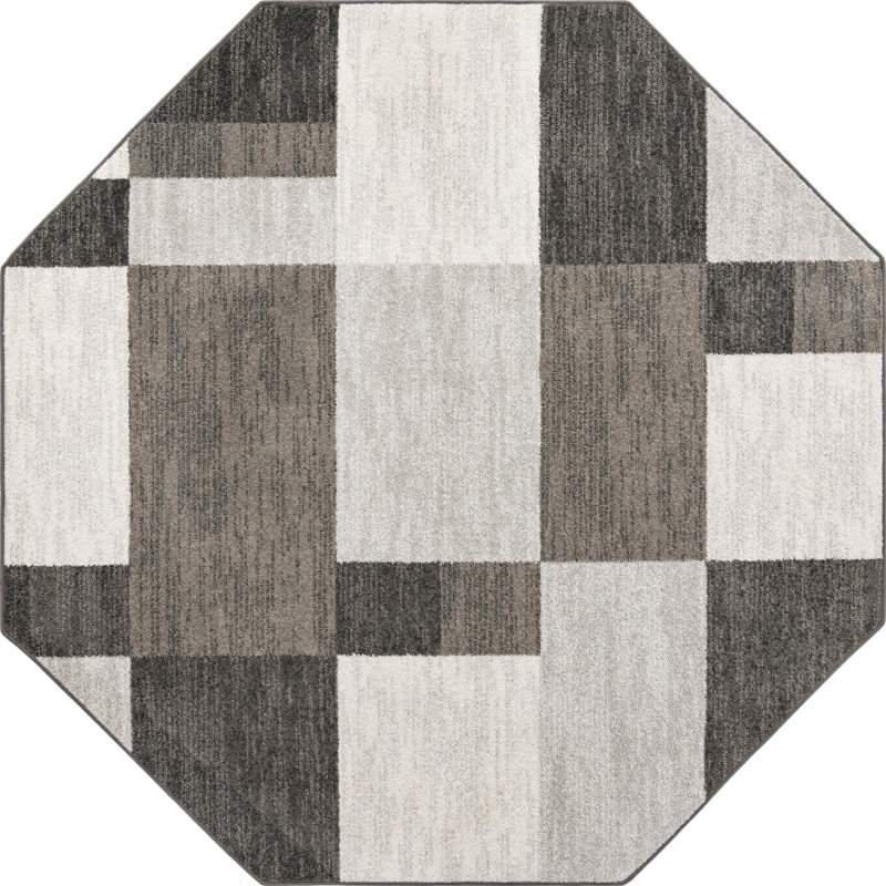Harvest Geometric Indoor Rug, Octagon 7'10"