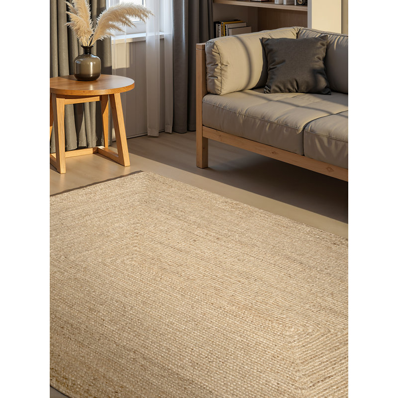Sharmila - Jute Rug by Hanse Home - Natural Rug, 100% Jute, Handwoven Boho for Living Room, Bedroom, Dining Room, Hallway