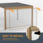 Pare-soleil / rideau manuel Pergola résistant au vent compatible avec la marque Causeway Bay-105341434-105341436