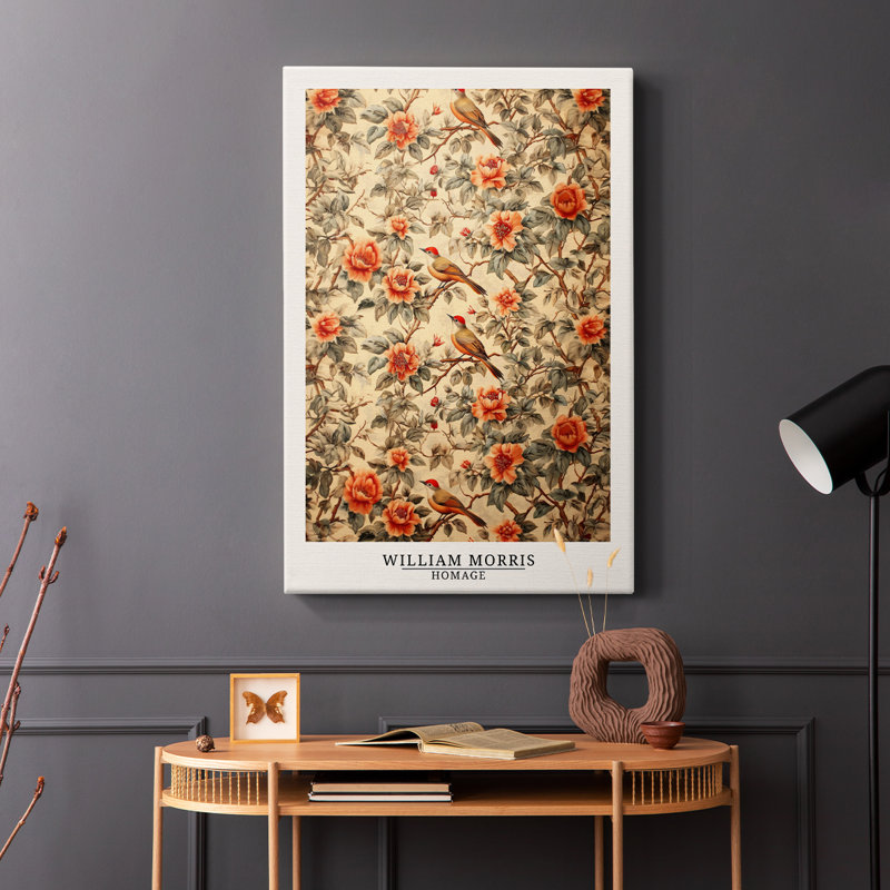 Wm Morris Series CLXIX - Cavas enveloppés de galerie, H 12 po x l 8 po