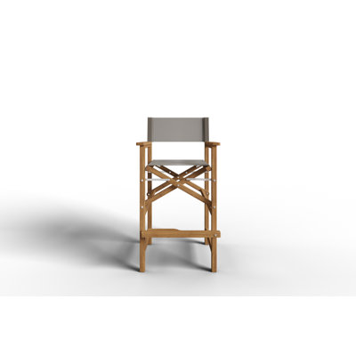 Chaise de salle à manger d'extérieur en bois Nawaal