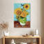 Vase Harnek avec trois tournesols-106961502