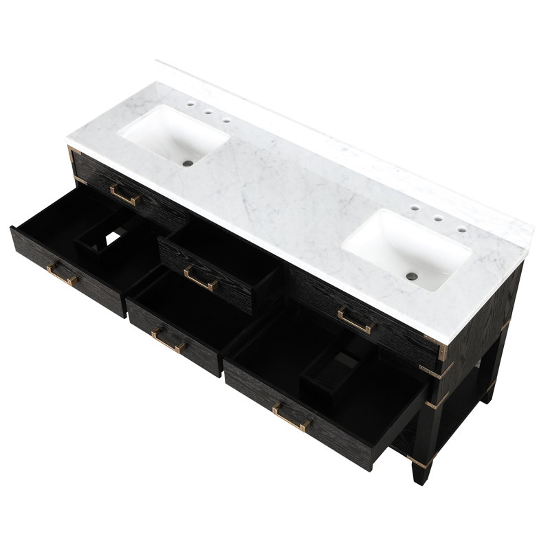 Free Standing Wall Mounted Single Double With Marble Top