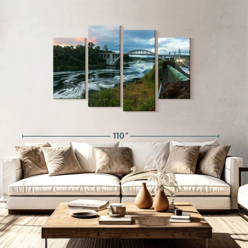 Lilie Oregon City Arch Bridge, 48" H x 75" W