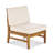 3 SEATER SOFA AND TABLE SET, CREAM