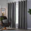 Nalaiyah Velvet Chenille Eyelet Curtains-1315062688-1315062716