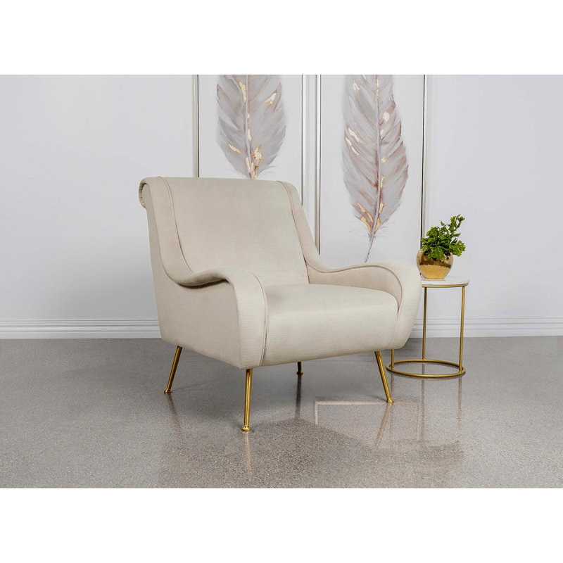Fauteuil d'appoint à coussin serré Lundy Stone, Beige