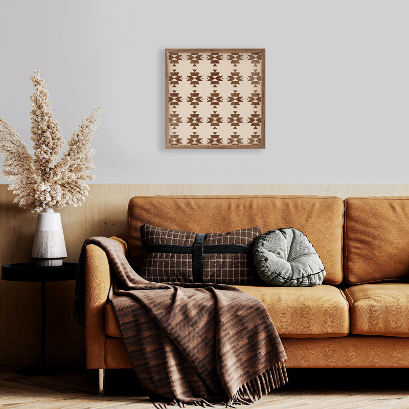 Pattern Brown Western, 24" W x 24" H