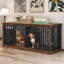 Archie & Oscar™ 71'' Double Dog Crate Furniture With Sliding Doors & Bowl-872937091