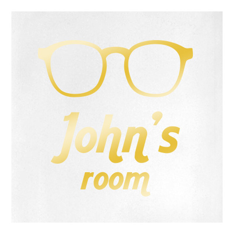 Wall Decal, Shiny Gold