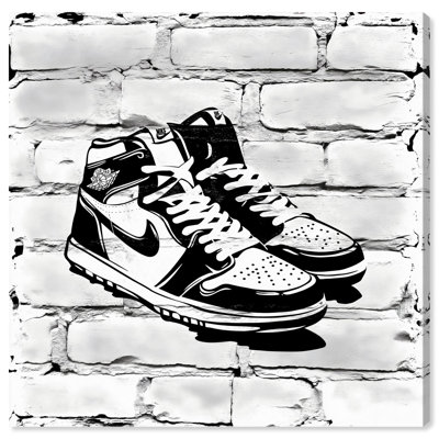 «Brick City Jordans» par Art Remedy, cadre noir