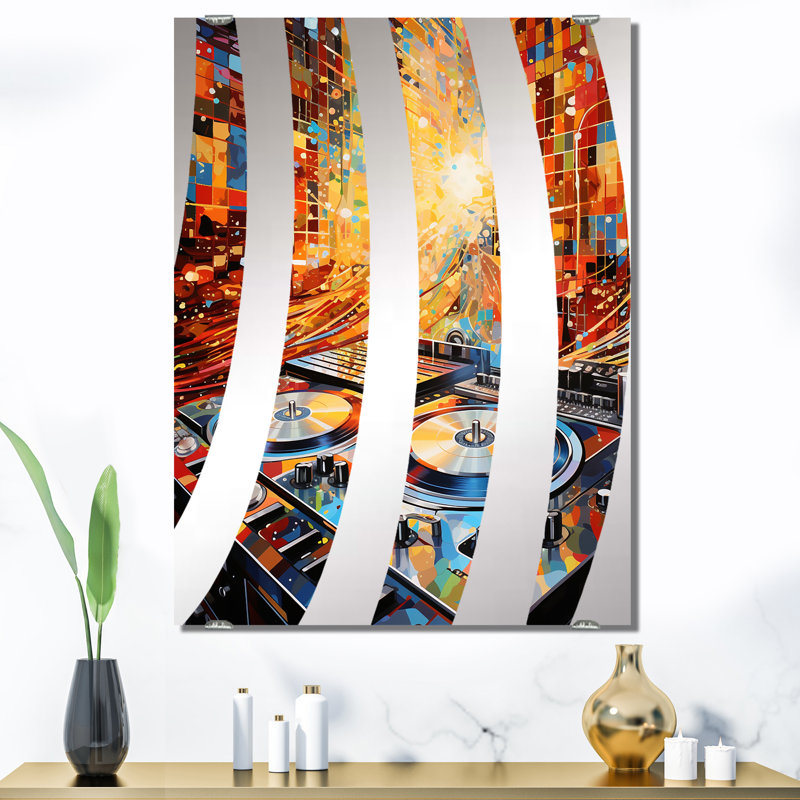 Miroir mural Piede - Turntables & Boom Boxes, 40 po x 30 po