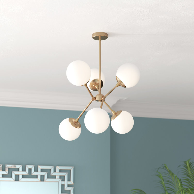 Atlas 6 - Light Sputnik Chandelier, Gold