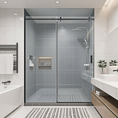 Frameless Single Sliding Shower Doors