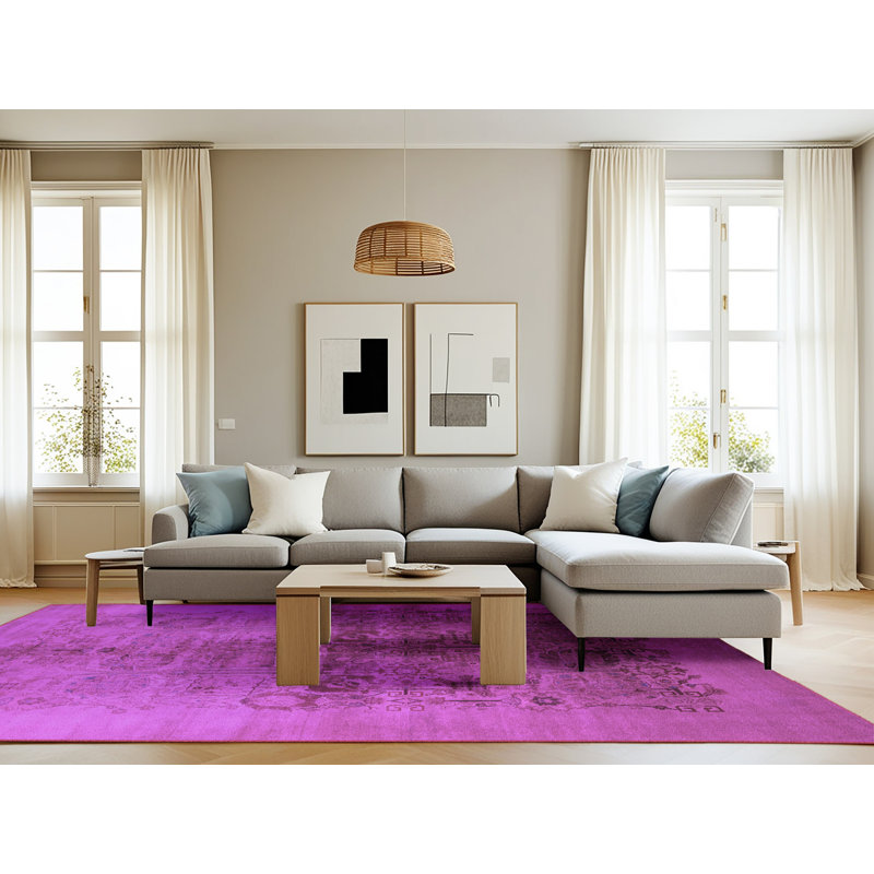 Washable Abstract Indoor Rug, Rectangle 8' x 10'