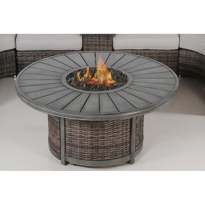 25 H X 52 W Propane Outdoor Fire Pit Table