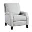 Fauteuil inclinable en chenille gris, dossier inclinable, revêtement en chenille, hauteur de 39 po, 21,5 po