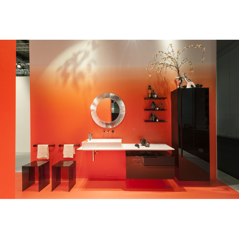 All Saints Flat Wall Mirror, Metallized Copper