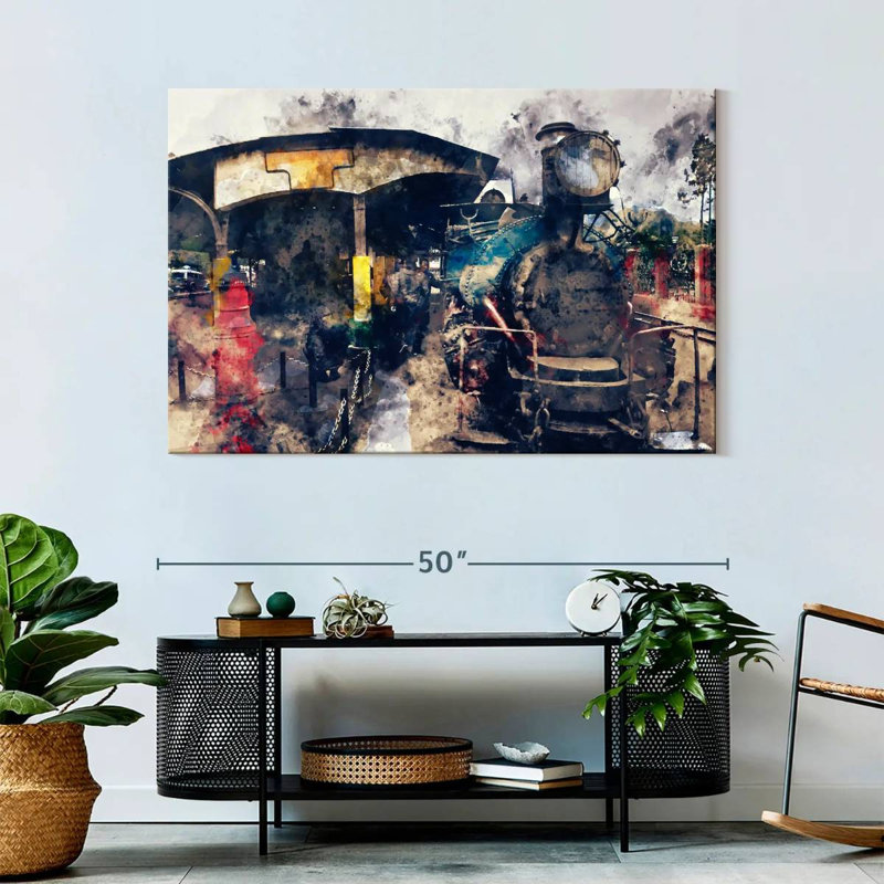 Mehar Steam Train, 32" H x 48" W