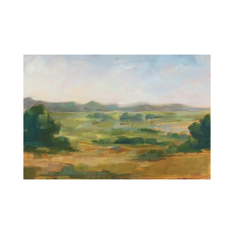 Green Valley IV 1 Piece Wrapped Canvas Wall Art, 30.48 cm H x 45.72 cm W
