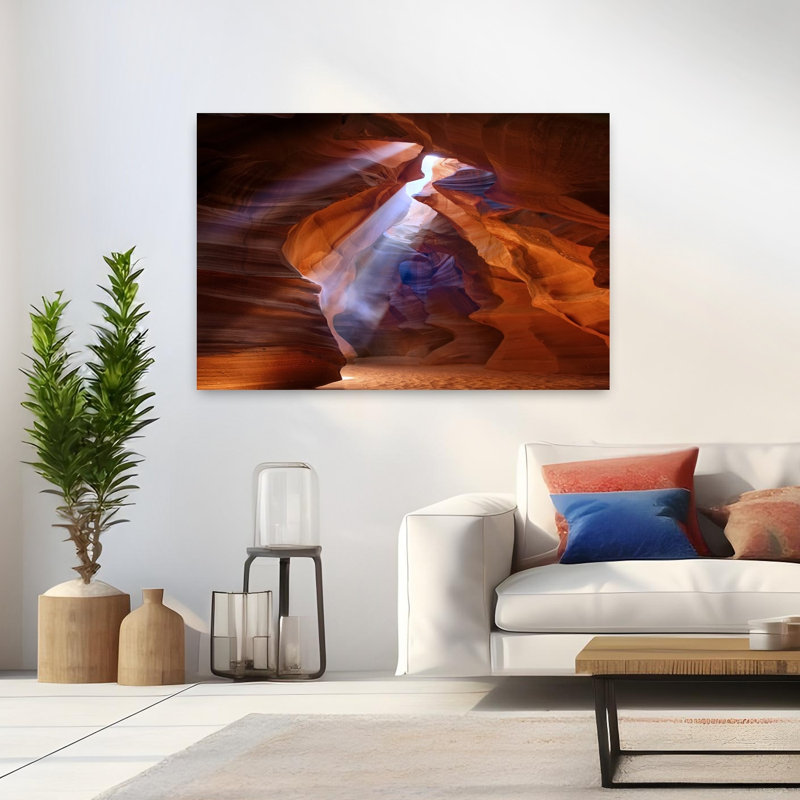 Art contemporain, paysage contemporain abstrait, art naturel, H 32 po x l 48 po