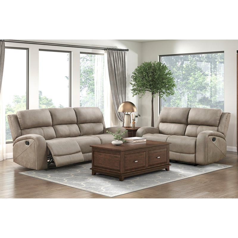 Causeuse inclinable double luxueuse 1pc