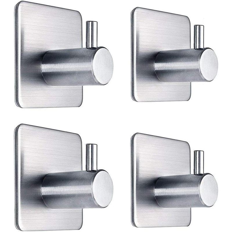 Wall Mounted Towel Hook, Silver