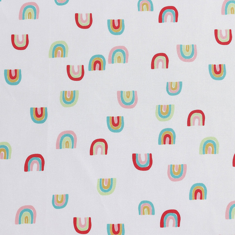 Eddie Bauer Kids Cozy Printed Sheet Set, Full Sheet Set with 2 Standard Pillowcases, Sunnyvale Rainbow