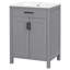 Meuble-lavabo 24 po avec lavabo en céramique 24 po et 2 portes
