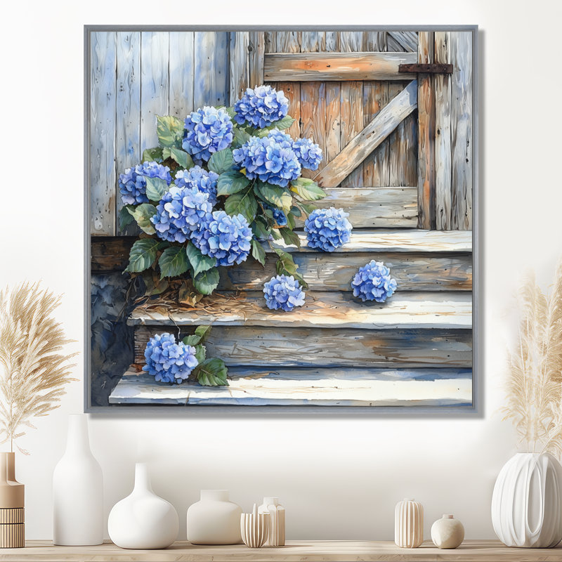 Domonque - Floral Wall Art, Floater Framed Print, Silver, 16" H x 16" W