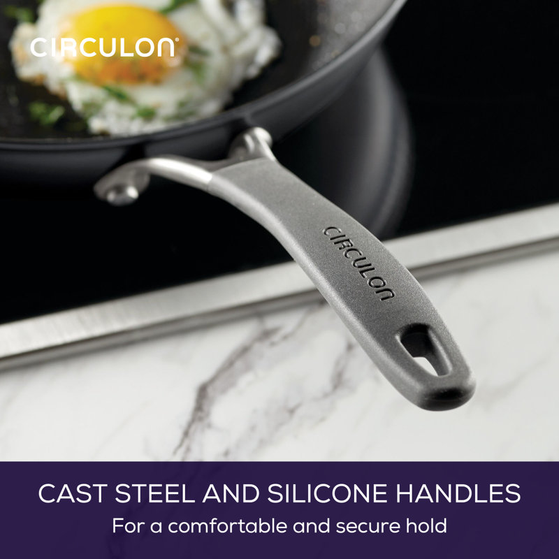 A1 Series with ScratchDefense Technology Nonstick Induction Pots and Pans Cookware Set, 10 Piece, Graphite