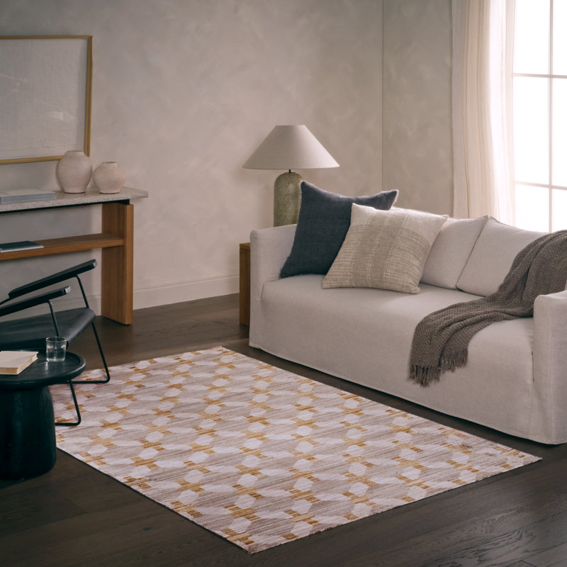 Jaipur Living Taylen Power Loomed Modern/Contemporary Gray/Yellow / Gold Area Rug (8'6inX11'6in), Rectangle 8'6" x 11'6"