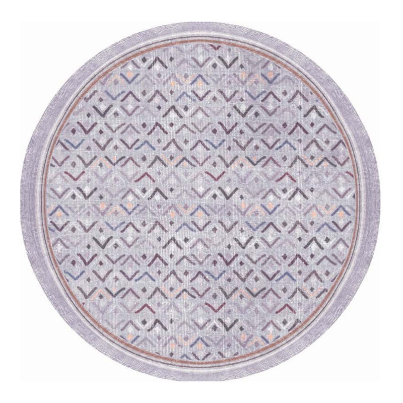 Premium Round Carpet (90.6 inches), 100% Polyester, 1850 g/m² | 4 mm Pile Height, Recycled Poly Cotton Underside | Machine Washable at 30°C, Ideal for Living Room & Bedroom, Soft and Durable Design