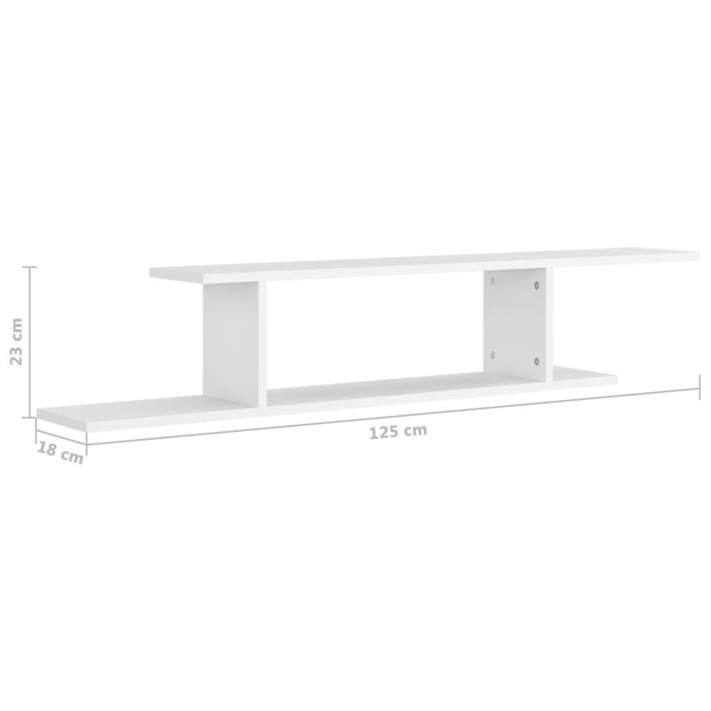 Lajerrica 2 Piece Accent Shelf, White