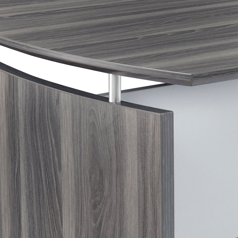 Medina Series Desk, Gray Steel, 29.5" H x 72" W x 36" D