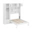 Grand lit escamotable escamotable grand format avec armoire supérieure, tablettes et garde-robe-1753059619