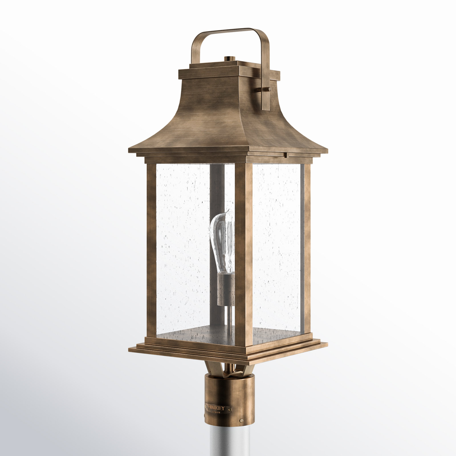 Sereia Seeded Outdoor Lantern Head, Burnished Bronze