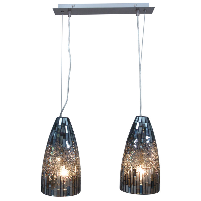 Maarif 2 - Light Kitchen Island Pendant, 31cm H x 16cm W x 16cm D, Black