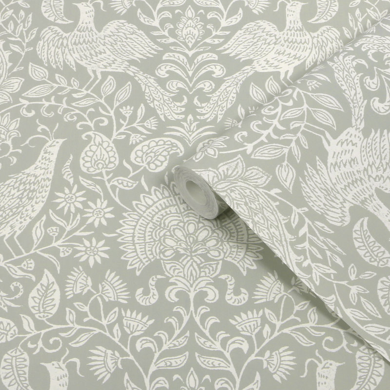 Superfresco Easy Wren Buttermilk Wallpaper, Green