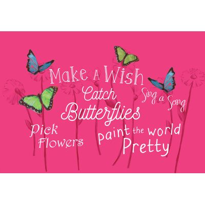 Catch Butterflies New - Wrapped Canvas Print