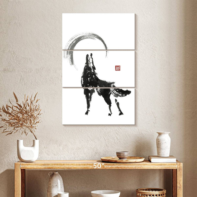 Loup japonais Brampt, H 74 po x l 48 po
