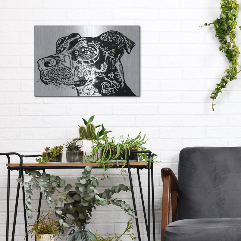 «Bird Dog Scratch» par Dean Russo, H 12 po x l 16 po