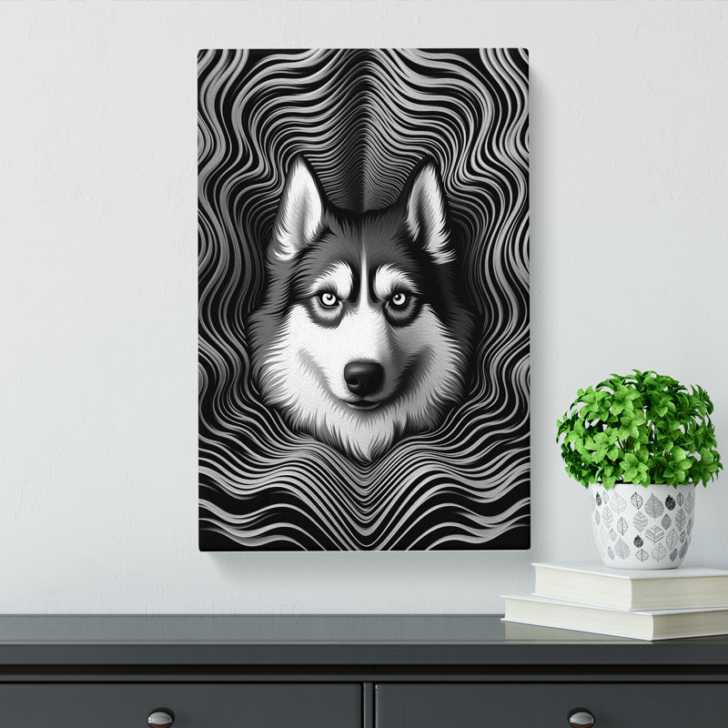 Husky Op No.2 - No Frame Print, 76cm H x 50cm W x 3cm D